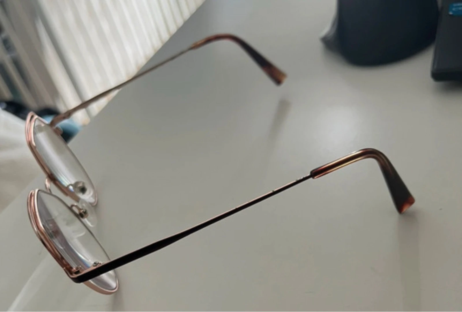 Montura de gafas MOREL Francia - Modelo Indigo 2 - Bicolor y dorado – photo 2